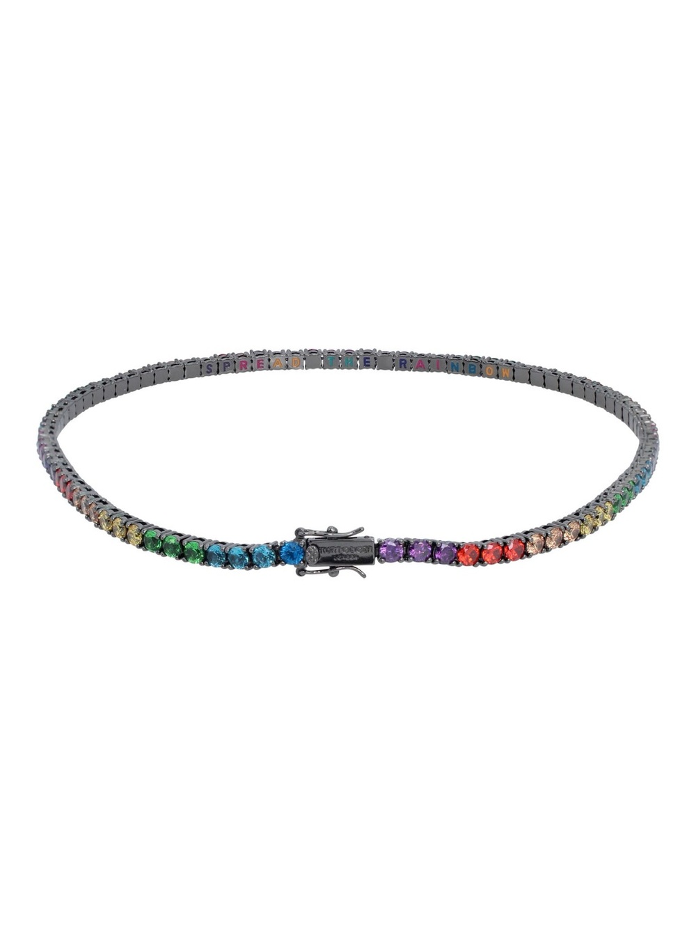 Kurt Geiger Silverstone Plate Zirconia Tennis Necklace - Picture 6 of 11